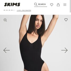 Skims Black Bodysuit